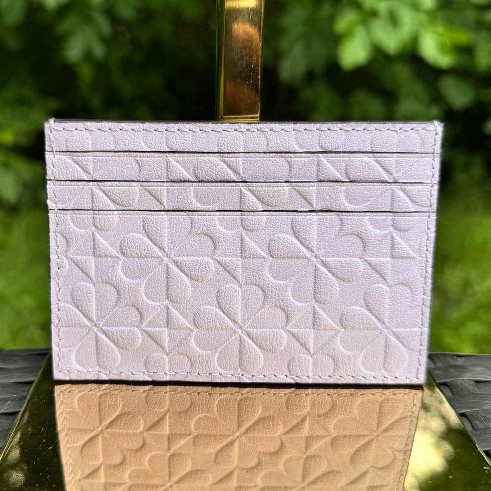 Kate Spade Hollie Spade Clover Geo Small Slim Card Holder - Picture 2 of 7